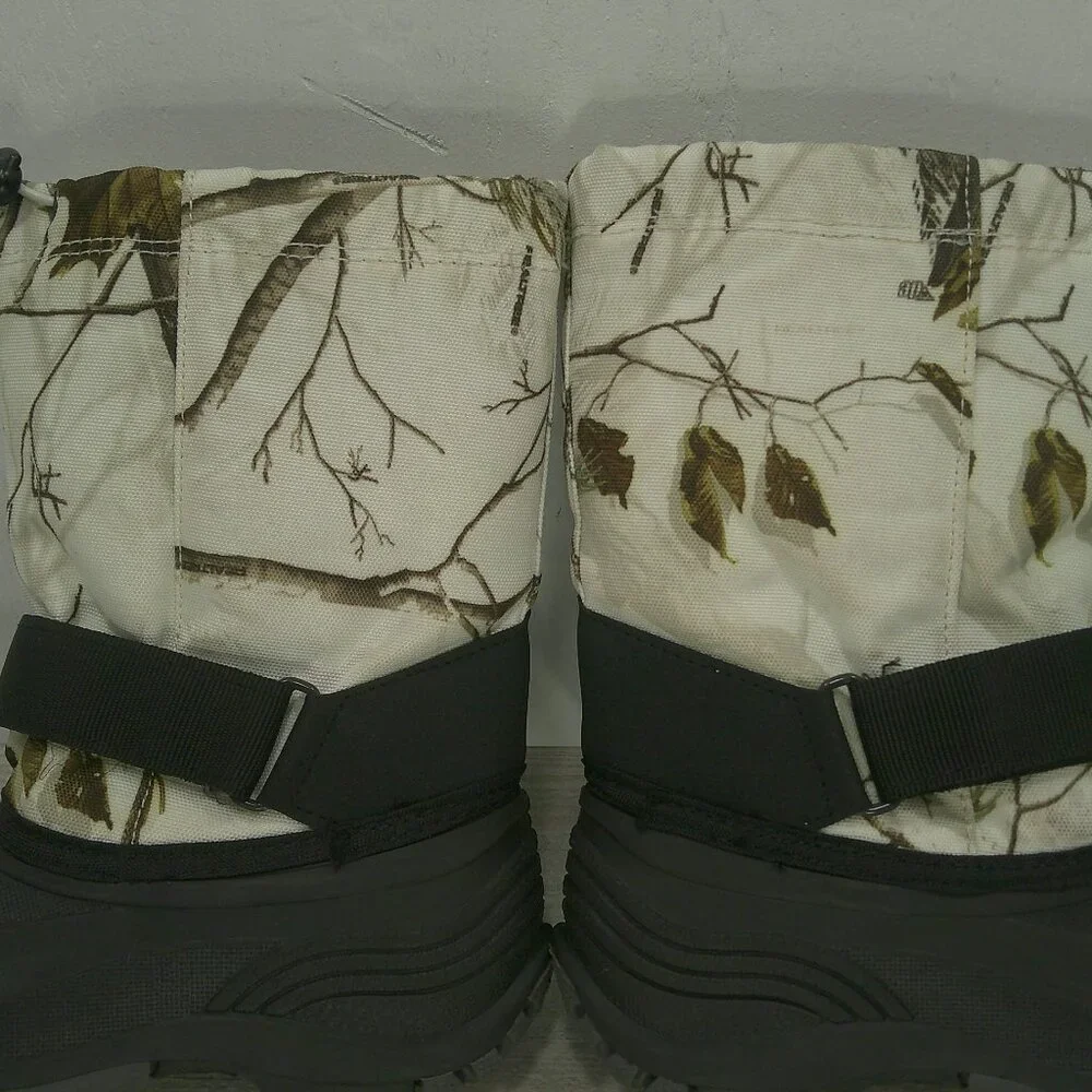 Kamik Rocket White Camo Waterproof Winter Snow Boot Kids w/ Inserts Size 13
